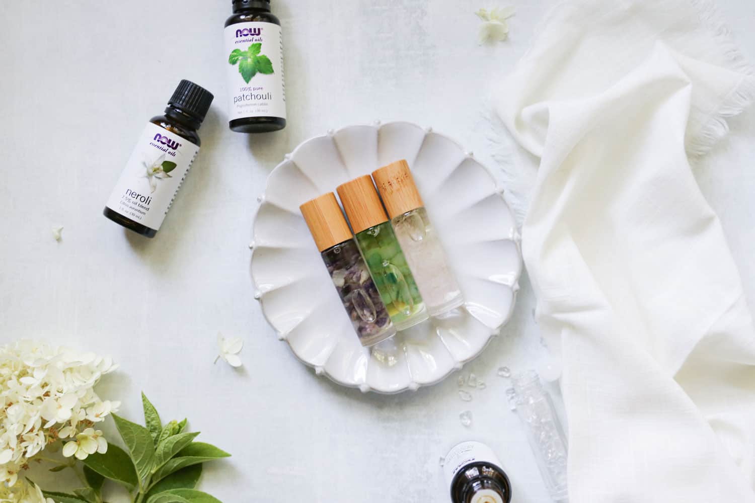 Essential Oil Blend to create a refreshing floral and fruity DIY