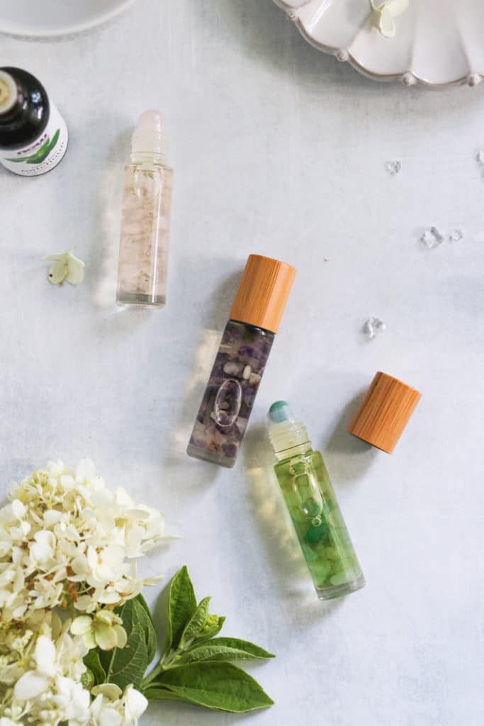 Perfume Roller Bottles with Essential Oils