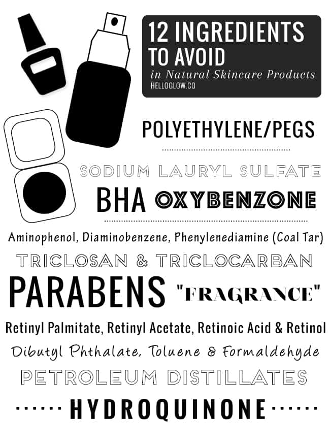 12 Ingredients to Avoid in Makeup and Skincare Products