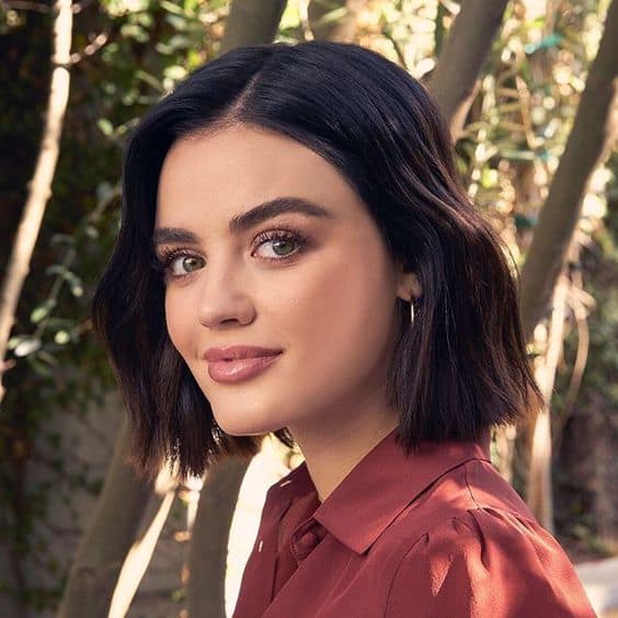 Lucy Hale Blunt Bob