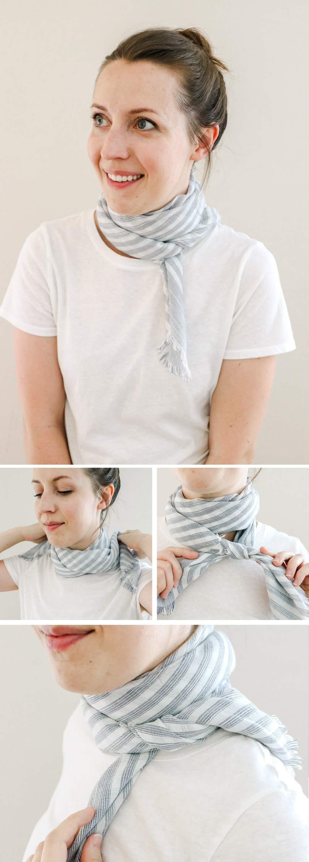 Simple Neck Knot | 19 Ways to Tie a Scarf