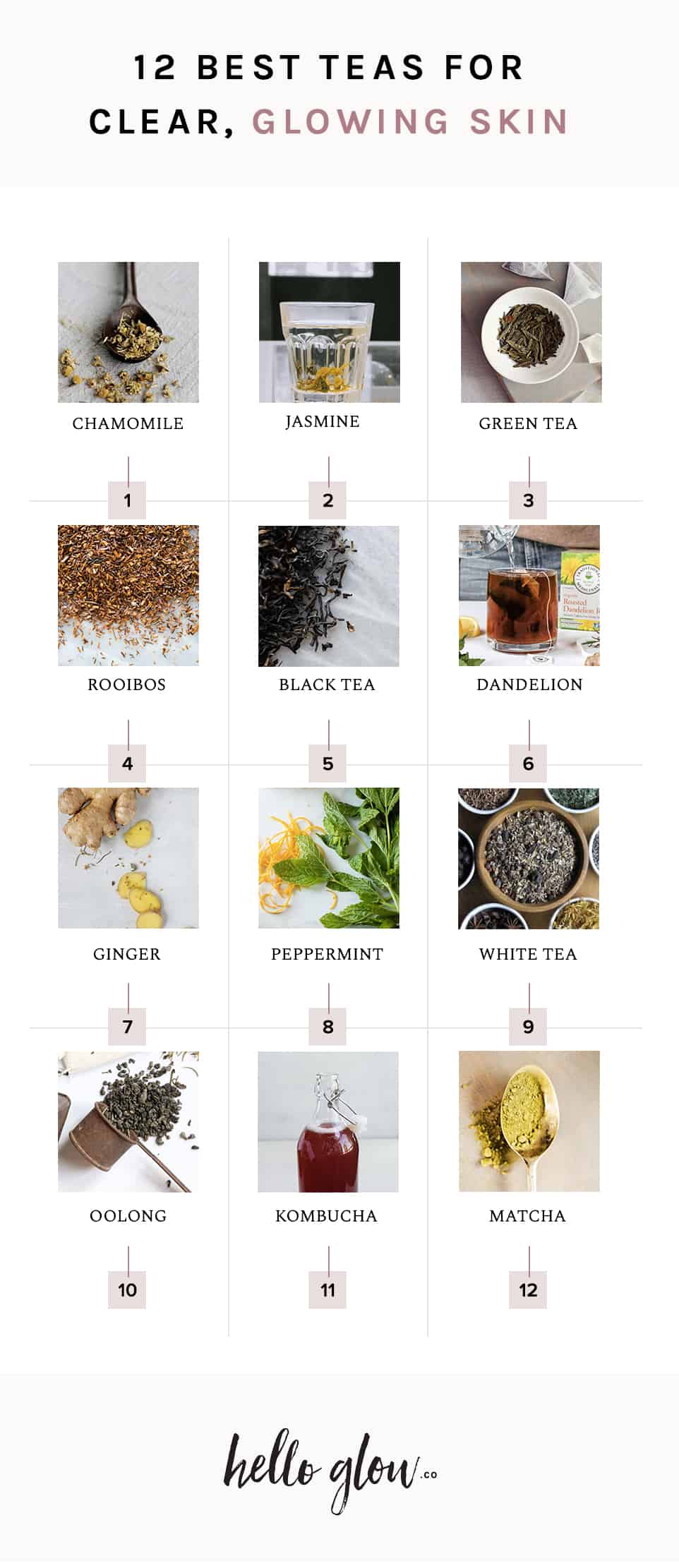 12 Best Teas for Clear, Glowing Skin