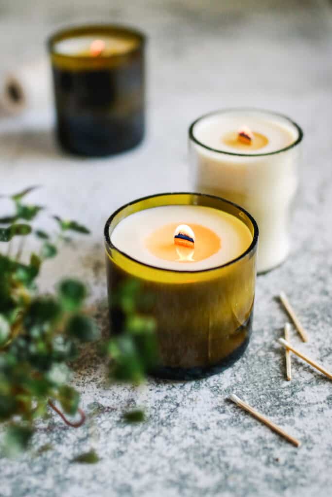 Wine Bottle Candles