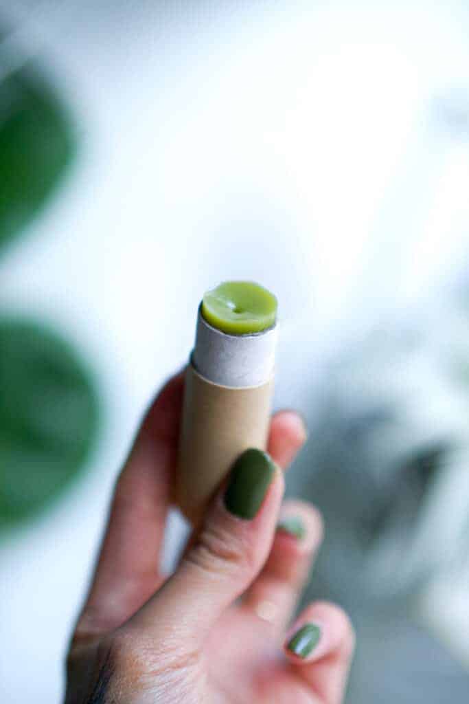 Vegan DIY Matcha Lip Balm