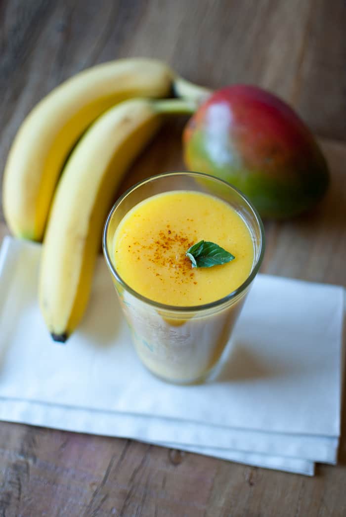 Mango Pineapple Smoothie by The Devil Wears Parsley 