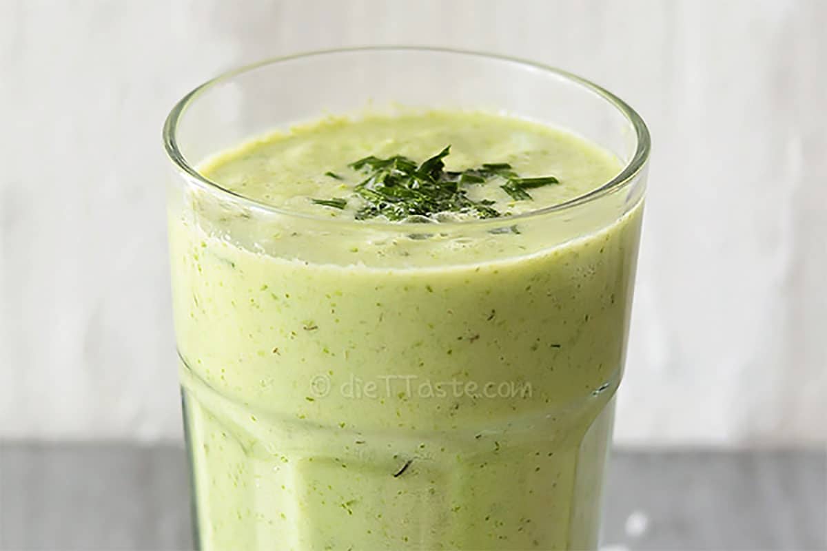 Drinkable salad no-fruit smoothie recipe