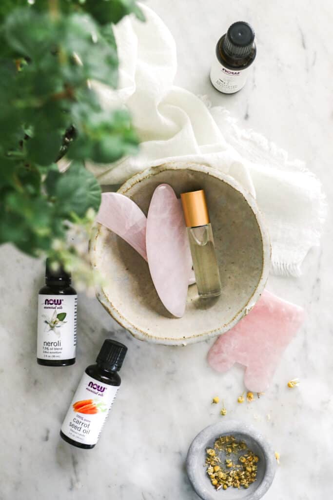 Gua Sha Tutorial Using Essential Oils for Skin