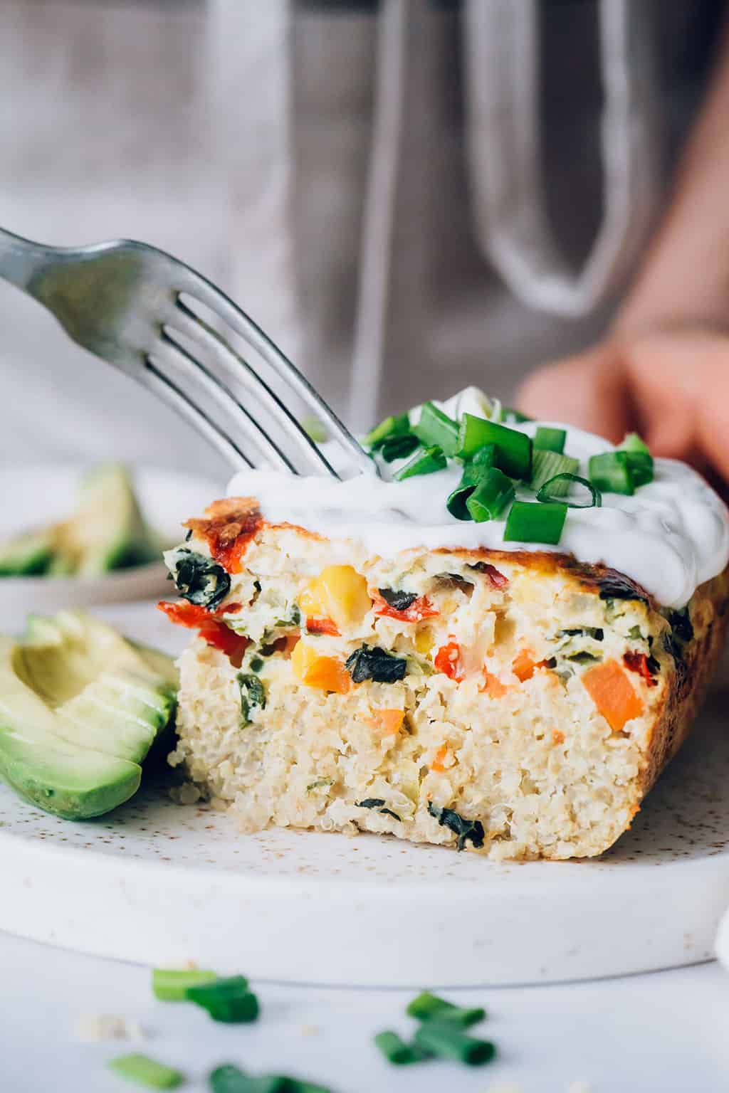 Make Ahead Breakfast Recipe - Quinoa Egg Bake