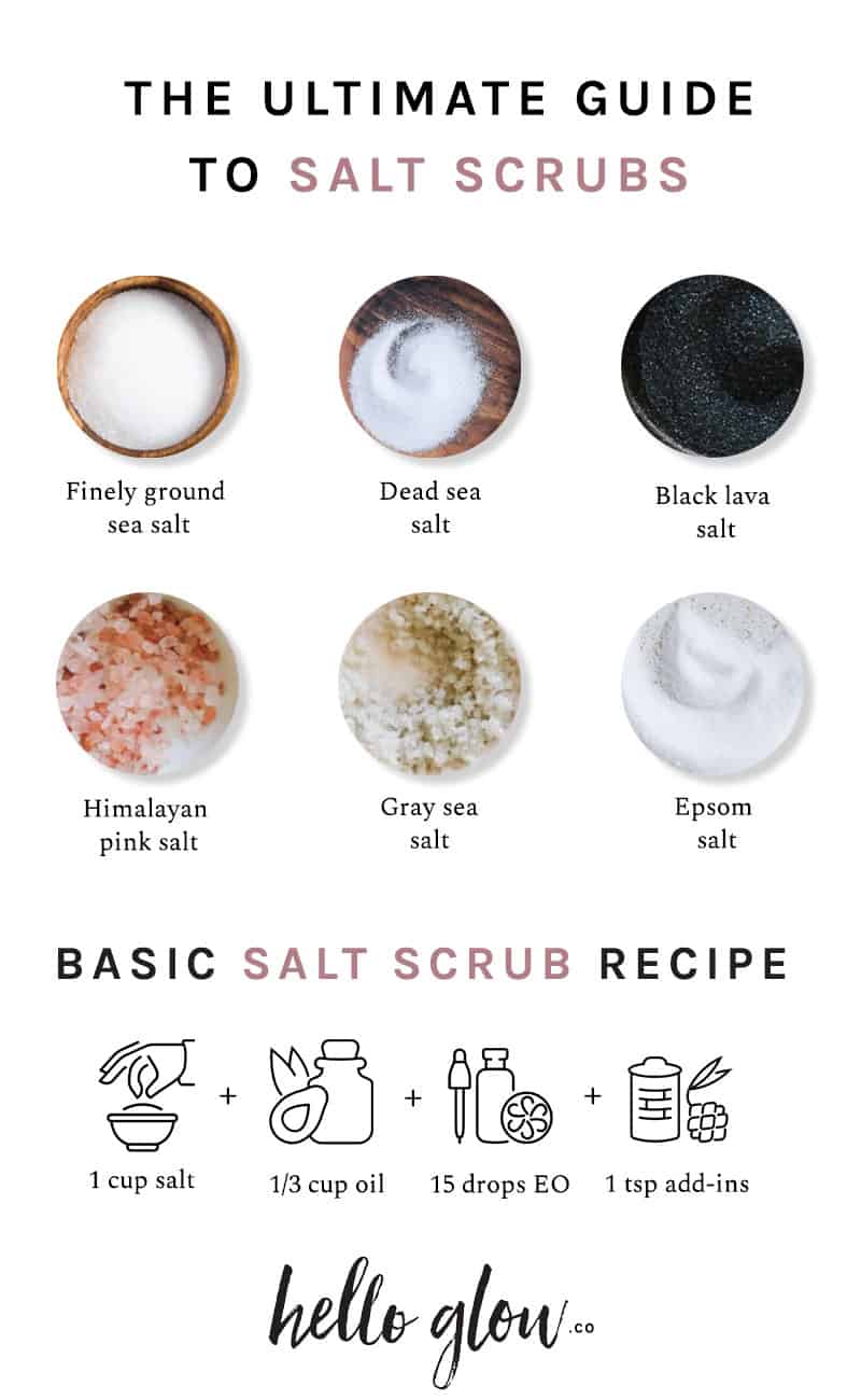 DIY Salt Scrub Recipes: The 6 Best Salts To Try | Hello Glow