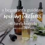 A beginner's guide to making your own tinctures + 6 herb blends