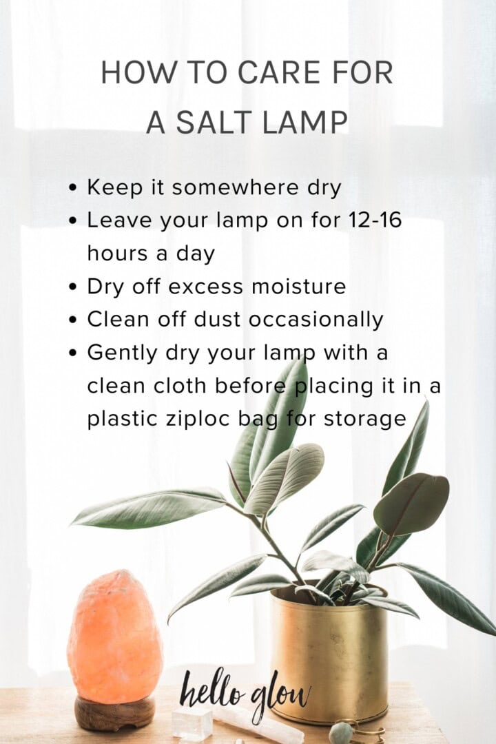 How to care for a salt lamp