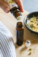 Making an essential oil roll on