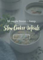 25 Simple Freeze + Dump Slow Cooker Meals | Hello Glow