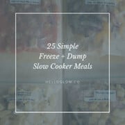 25 Simple Freeze + Dump Slow Cooker Meals