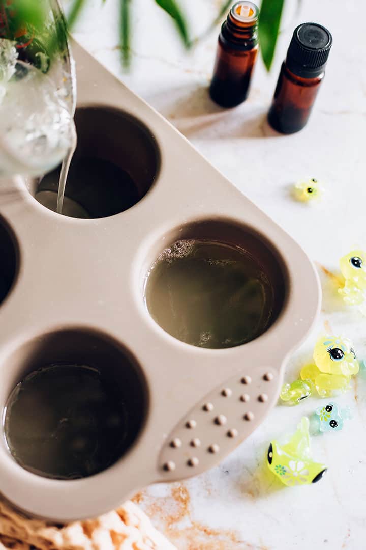 Fill Soap Containers for Homemade Soap