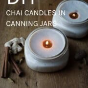 DIY chai candles