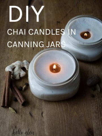 DIY chai candles