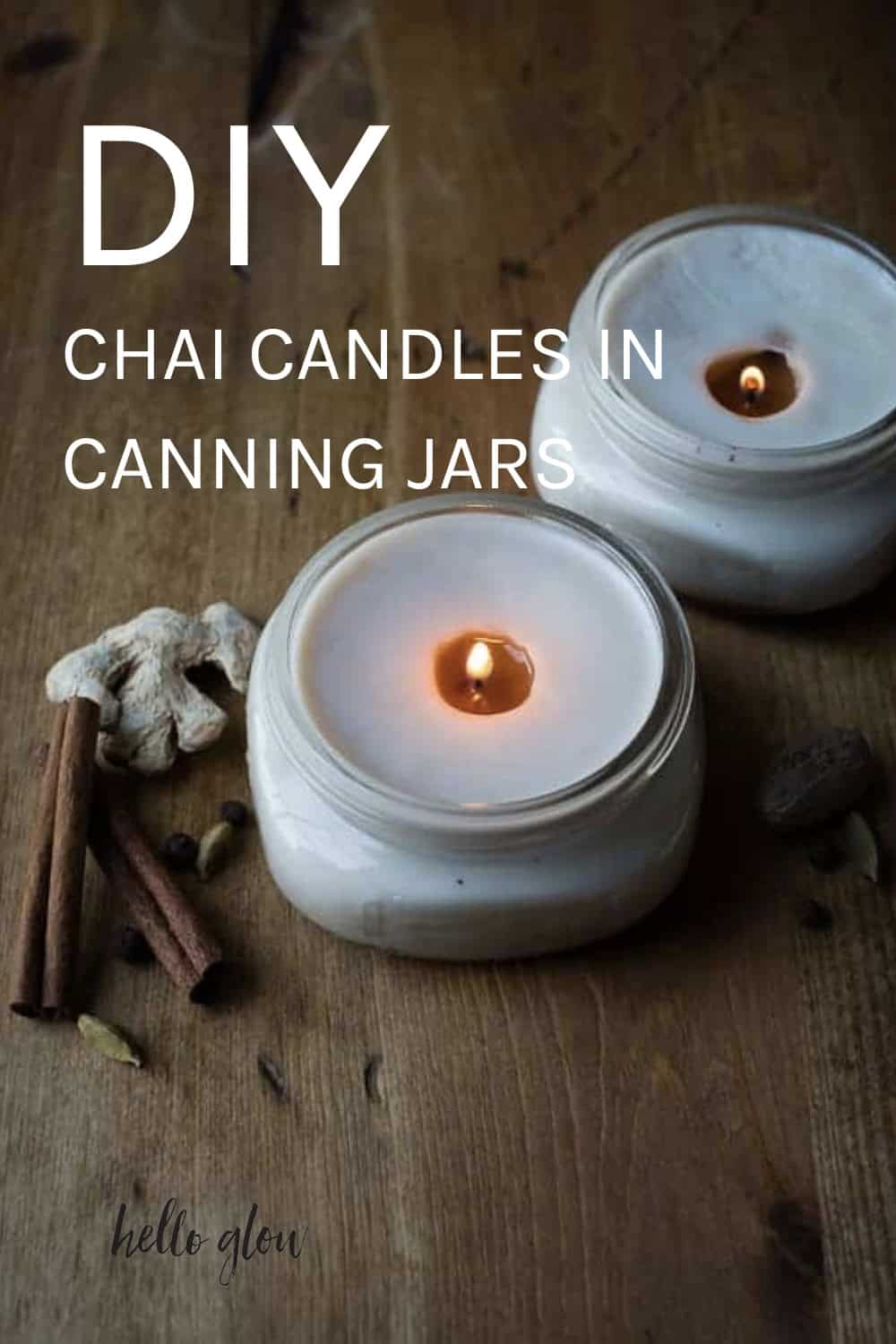 DIY Chai Candles in Canning Jars