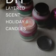 DIY holiday candles