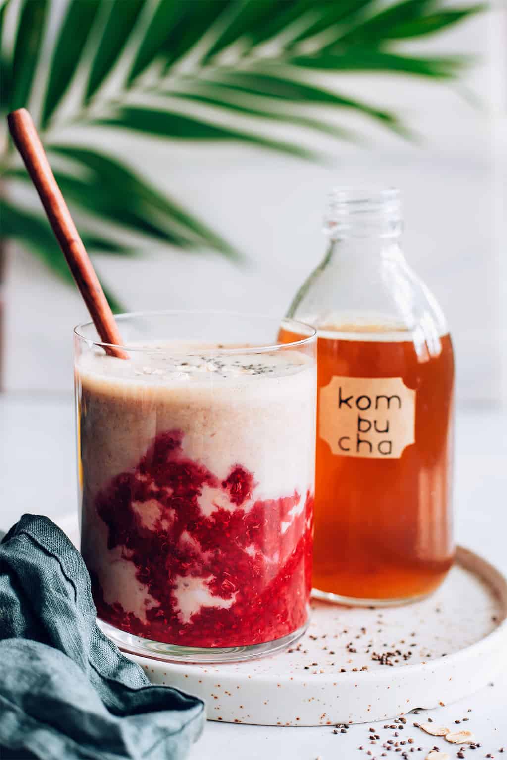 Raspberry Kombucha Smoothie Recipe