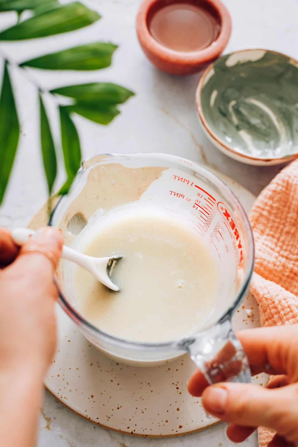 Melt and mix clay into your face soap 