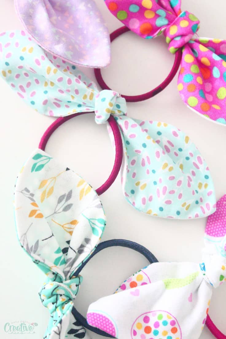 Knotted Hair Ties - Easy Peasy Creative