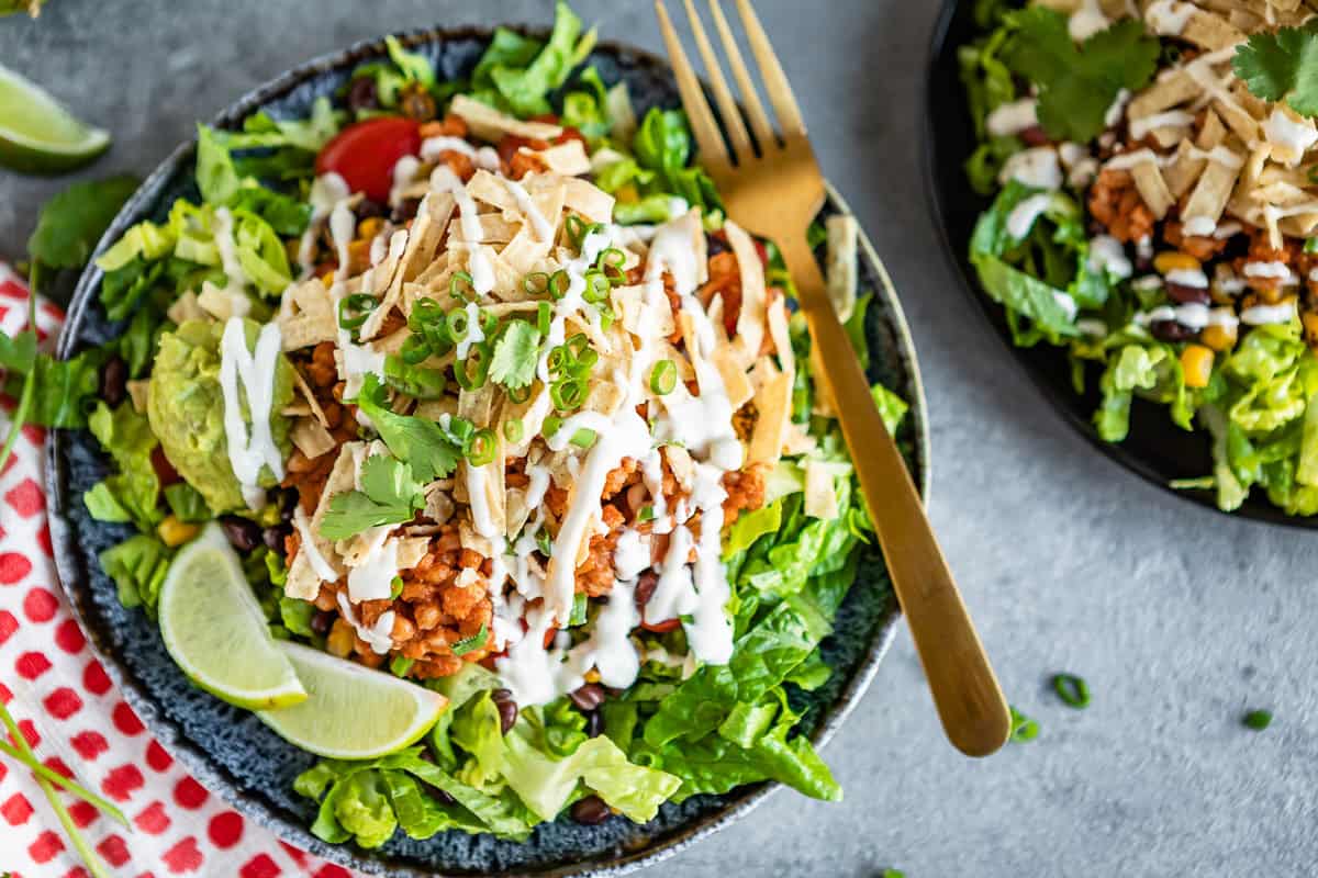 Huge Veggie Taco Salad