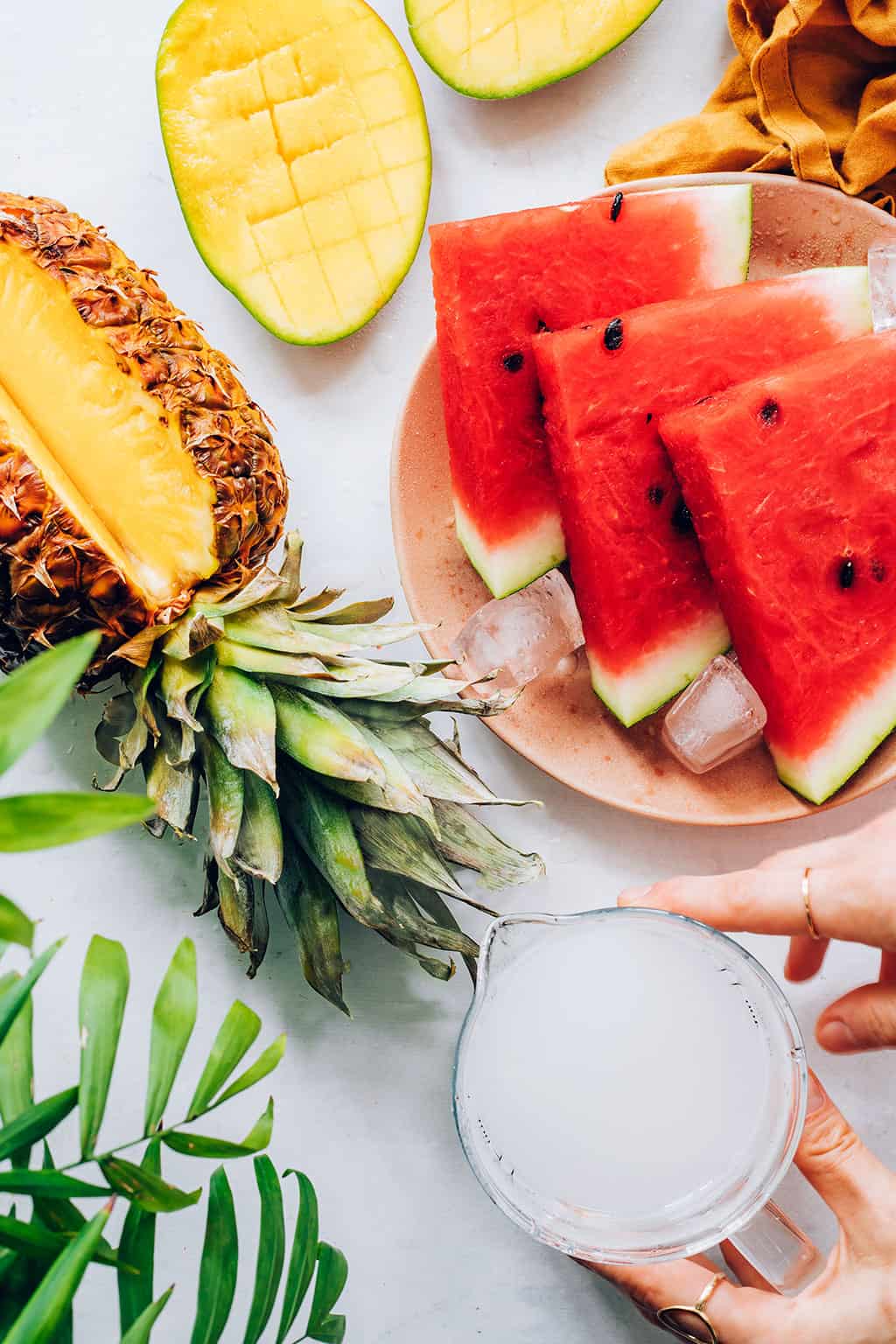 Coconut Water Smoothie Recipe with Watermelon