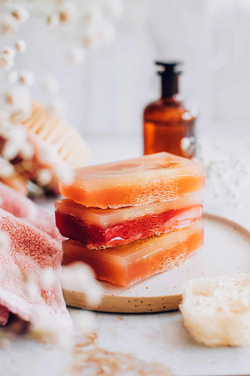 How to make melt and pour loofah soap