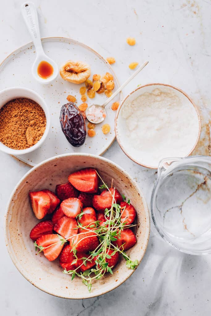 Probiotic Strawberry Thyme Water Kefir Recipe | Hello Glow