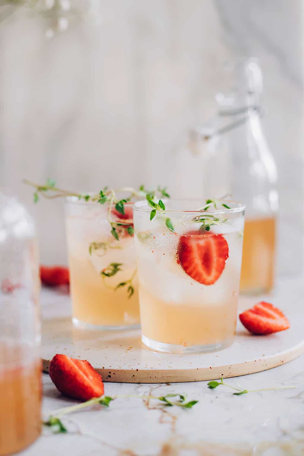 This Strawberry Thyme Water Kefir Is the Perfect Summer Probiotic Elixir