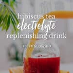 Hibiscus Tea Electrolyte Replenishing Drink from Hello Glow