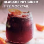 Alkalizing Blackberry Cider Fizz Mocktail - Hello Glow
