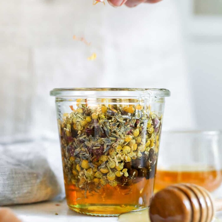 How To Make Herb + Flower Infused Honey | Hello Glow