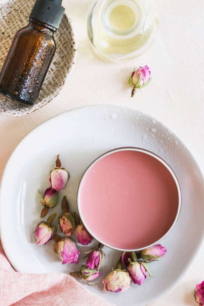 DIY 5-Ingredient Rose Salve for Skin and Hair | Hello Glow