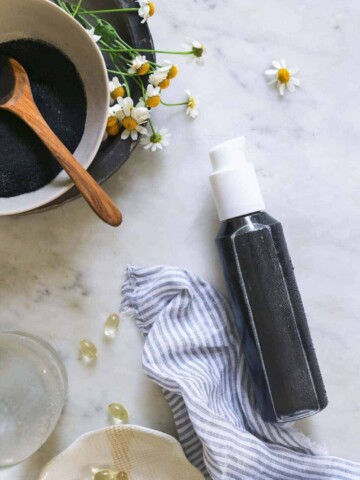 Recipe for activated charcoal face wash