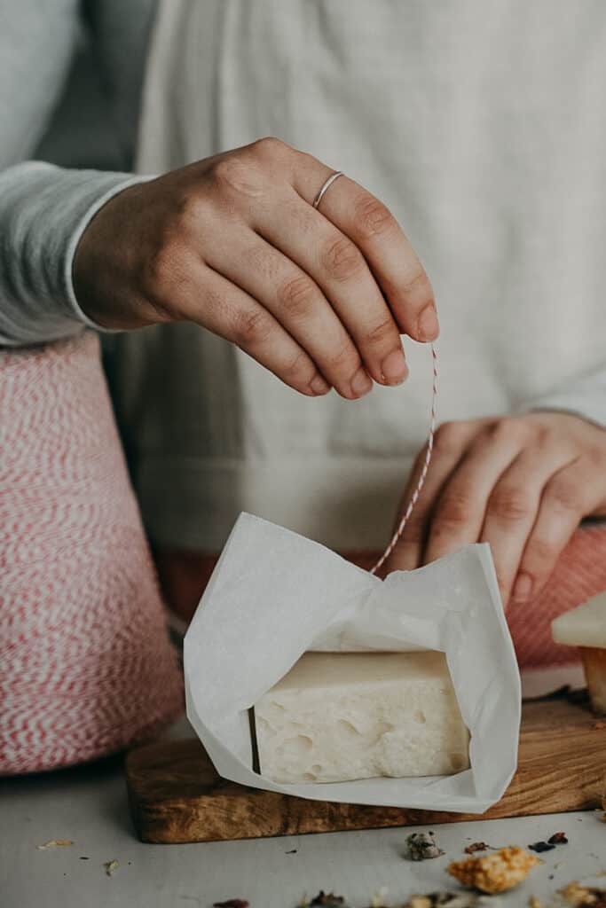 Homemade Laundry Soap with Lavender and Lemon