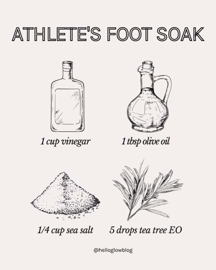 Athlete's foot soak remedy