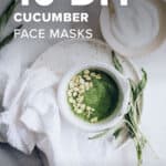 10 DIY Cucumber Face Masks - Hello Glow