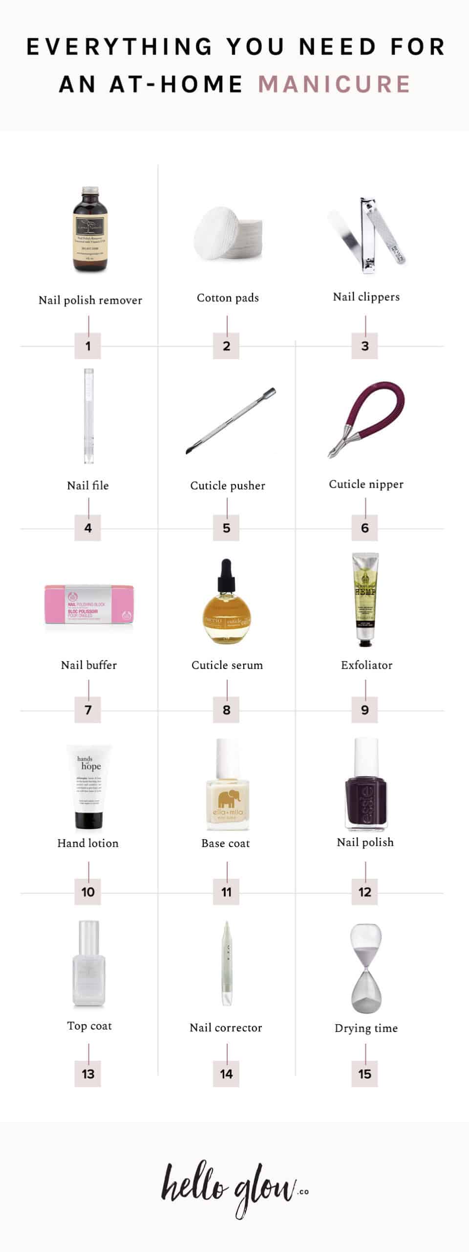 Everything you need for an at-home manicure - HelloGlow