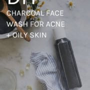 Charcoal face wash for oily skin and acne