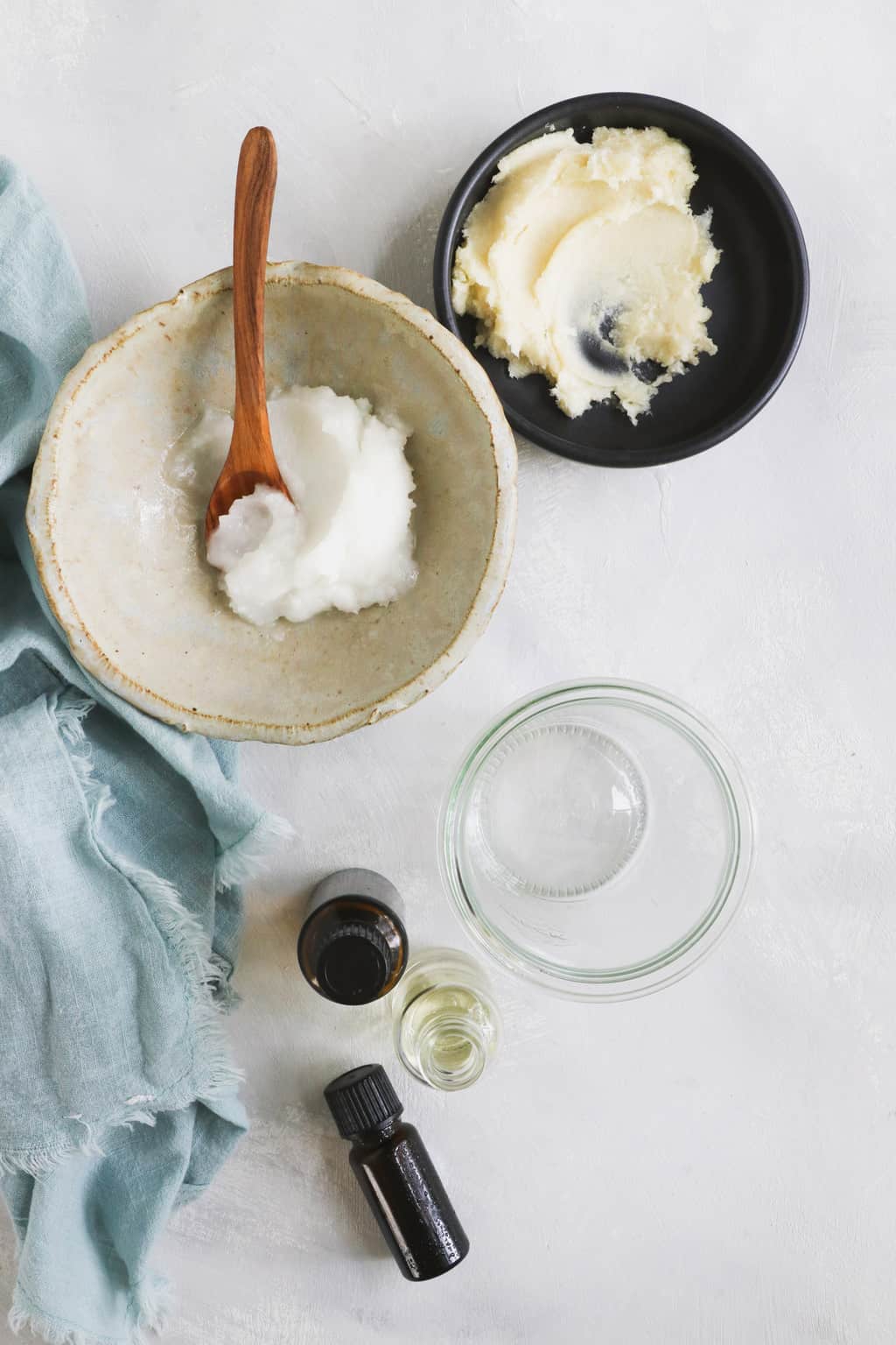 Ingredients for homemade body butter recipes