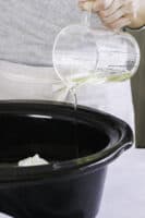 Heating oils in a crockpot for cold process soap recipe