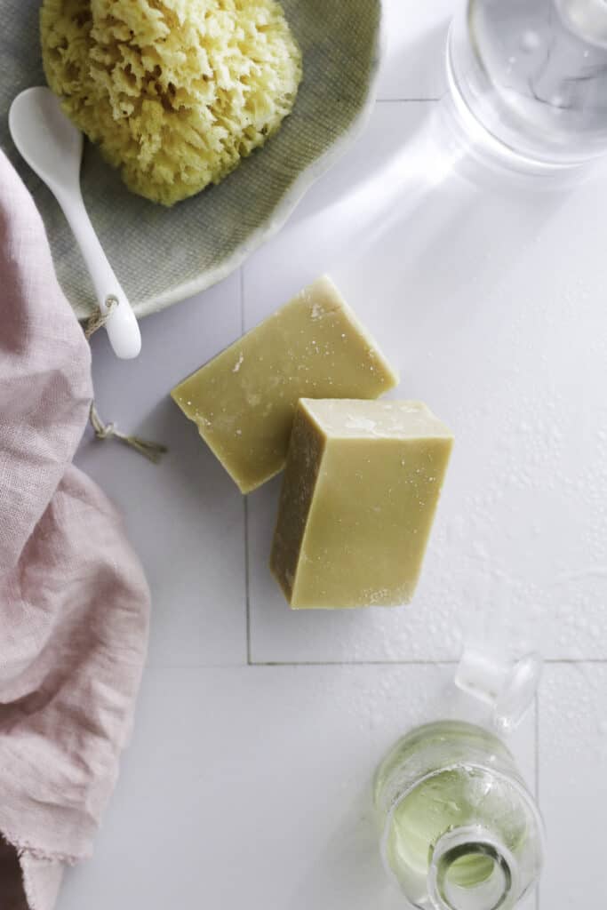 This olive oil soap is amazing at everything from moisturizing dry skin and washing your hair to spot treating laundry and washing a dirty dog