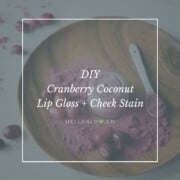 DIY Cranberry Coconut Lip Gloss + Cheek Stain
