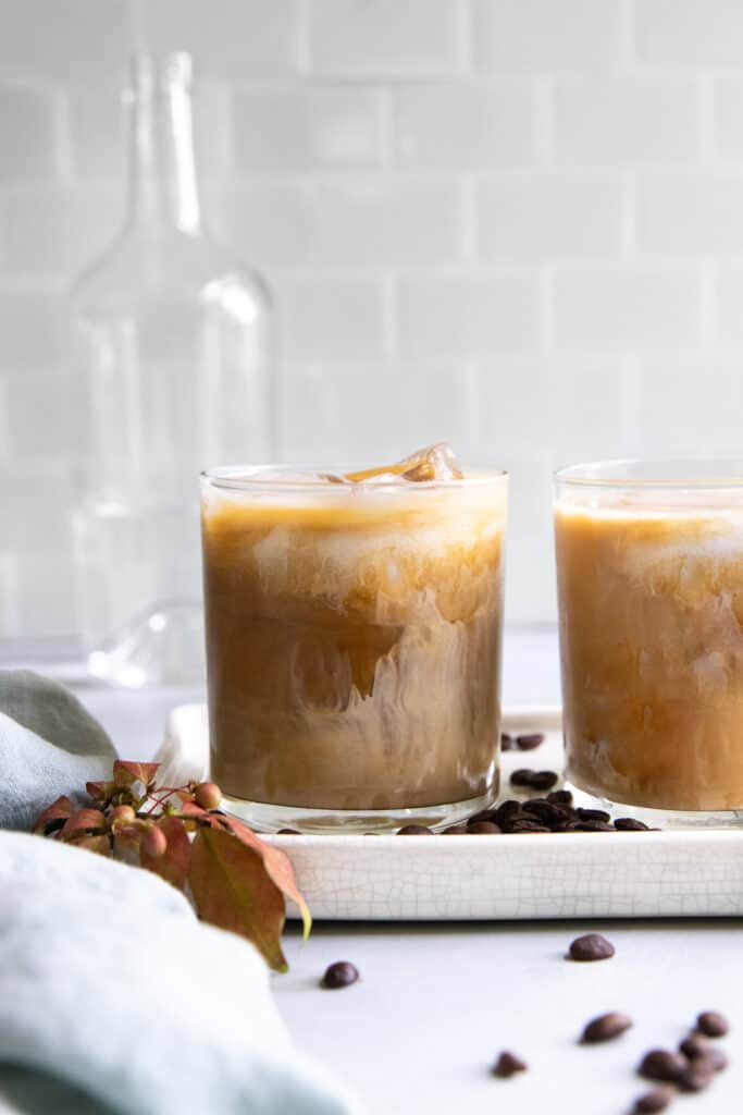Learn how to make this battle tested White Russian recipe with your own homemade Kahlua, vodka and the creamer of your choosing.