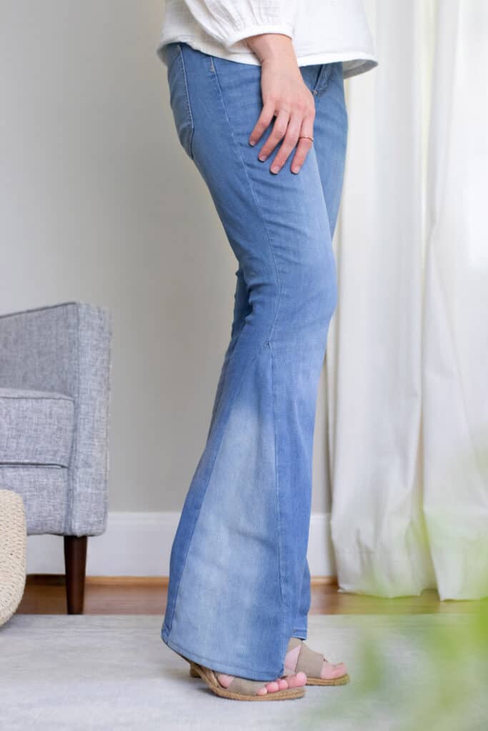 Streetwear Elastic Denim Flare Pants Woman high waisted Vintage Black Blue  Split Korean Chic Bell Bottom Female trousers Jeans - AliExpress