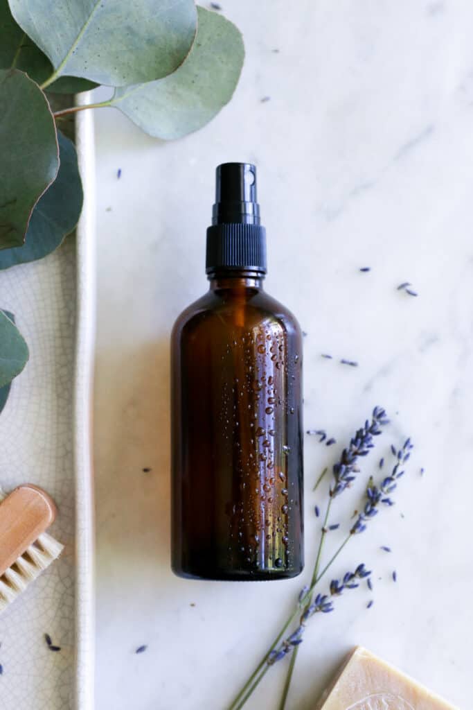 Homemade Lavender and Eucalyptus Aromatherapy Shower Spray