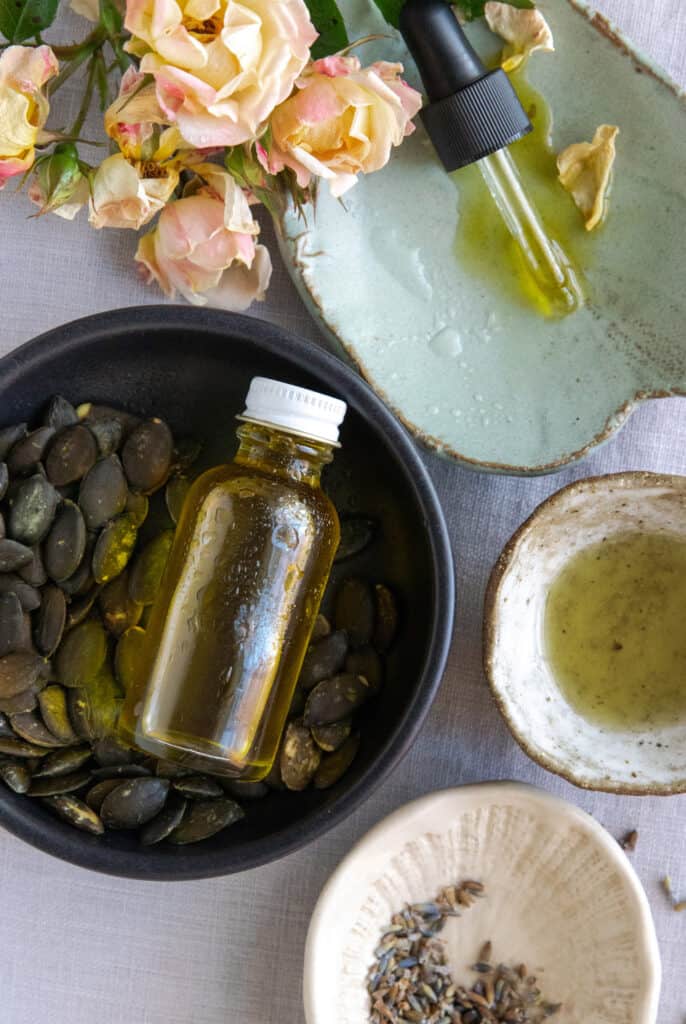 The perfect remedy for fine lines and aging skin, this DIY repair serum is also great for fading scars, burns, and sun damage.
