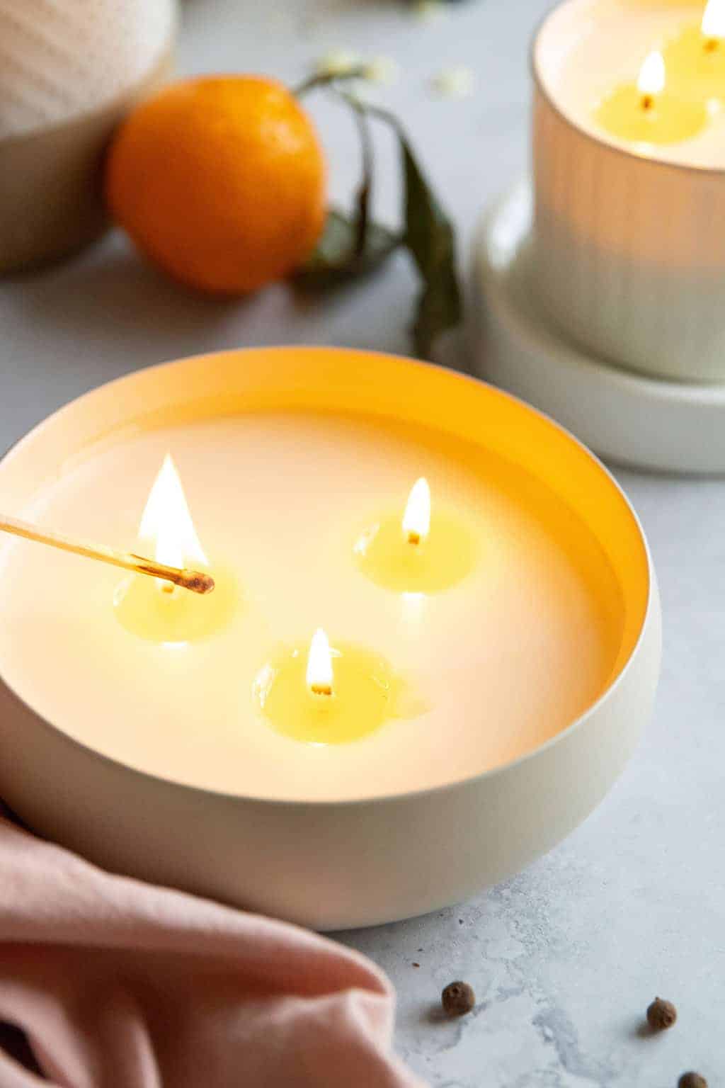 With a fresh pine and sweet orange scent, these 3 wick candles are sure bring a warm, hygge glow and cozy vibe to just about any room. 